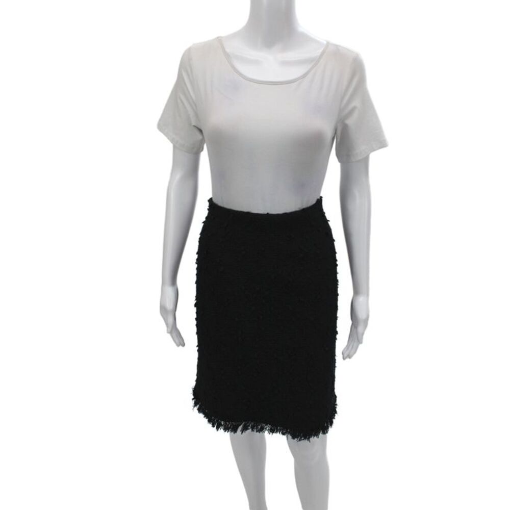 Oscar de la Renta Women Straight Pencil Skirt Black Size 8